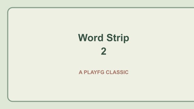 Word Strip 2